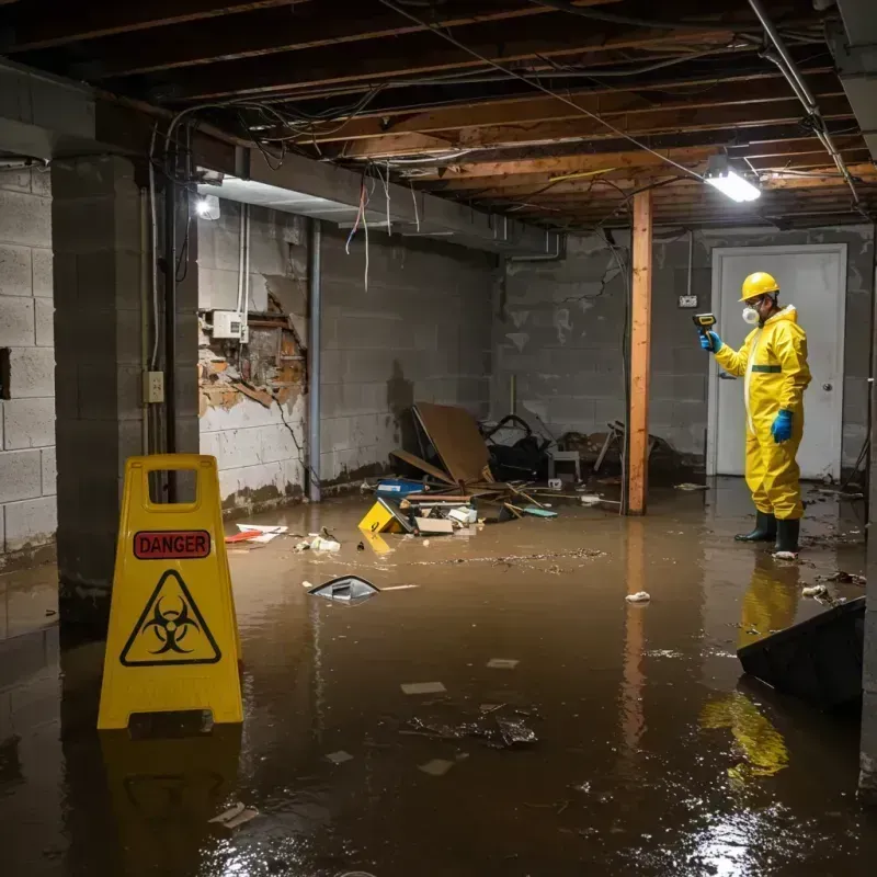 Flooded Basement Electrical Hazard in Upper Saddle River, NJ Property